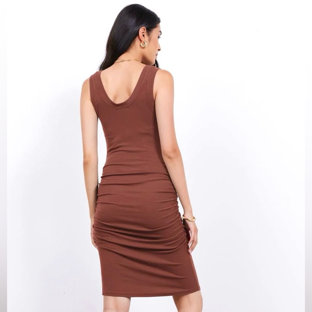 NWT LAmade Nora Dress in Rust - Picture 2 of 4